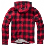 Lumber Jacket Hooded red/black