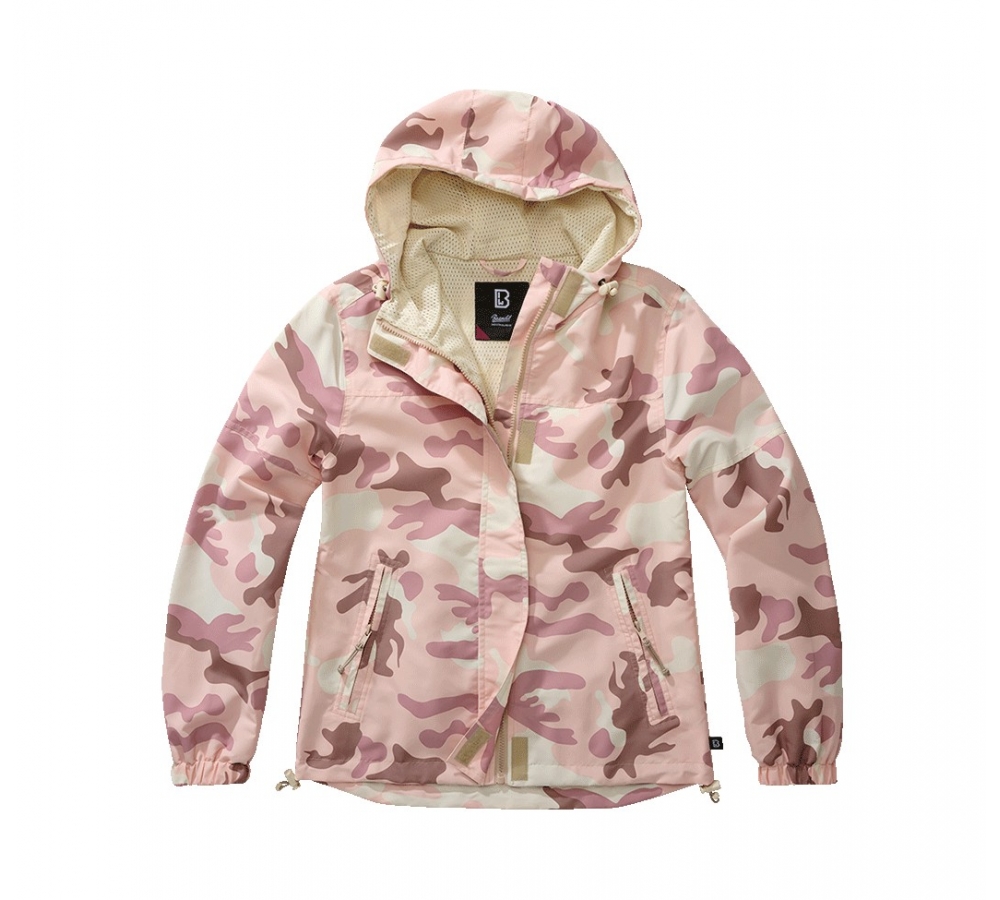 Women Summer Frontzip Windbreaker candy camo