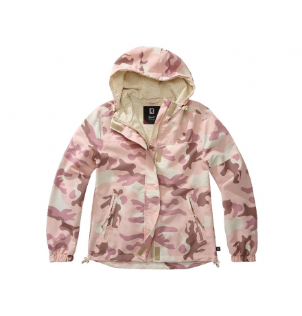 Women Summer Frontzip Windbreaker candy camo