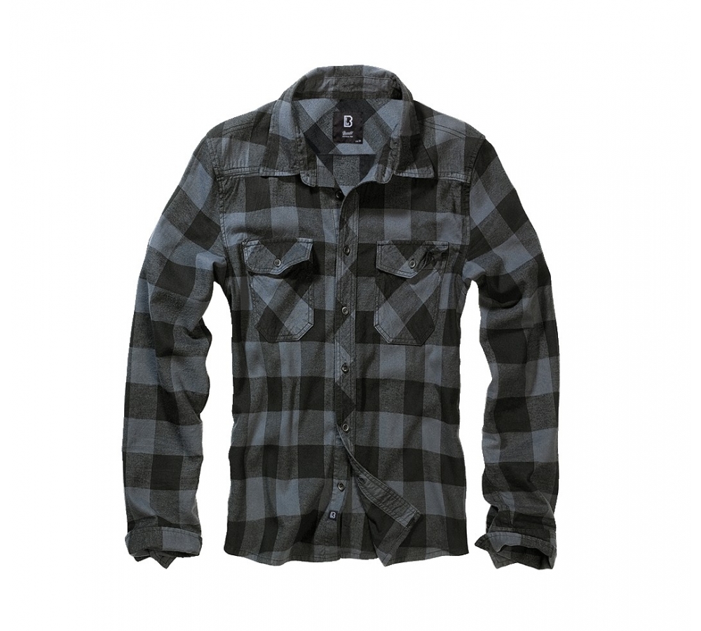 Check Shirt Long Sleeve black/grey