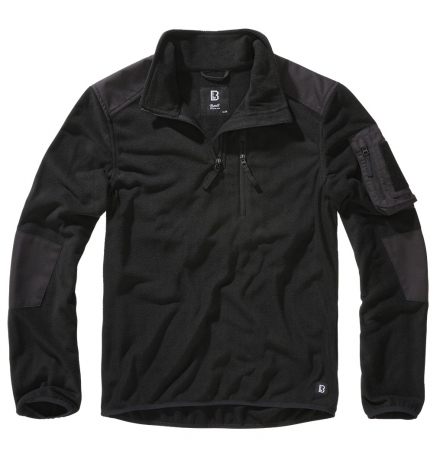 Fleece Troyer Ripstop schwarz