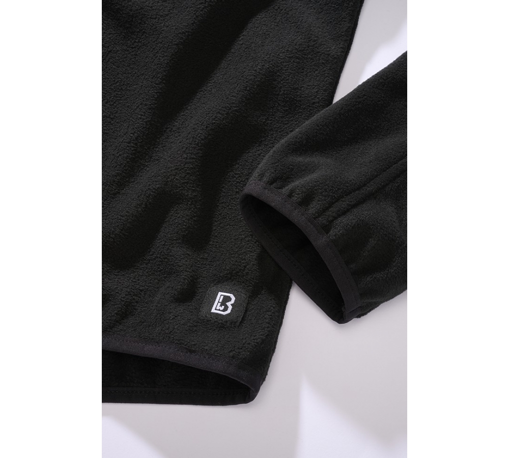 Fleece Troyer Ripstop schwarz