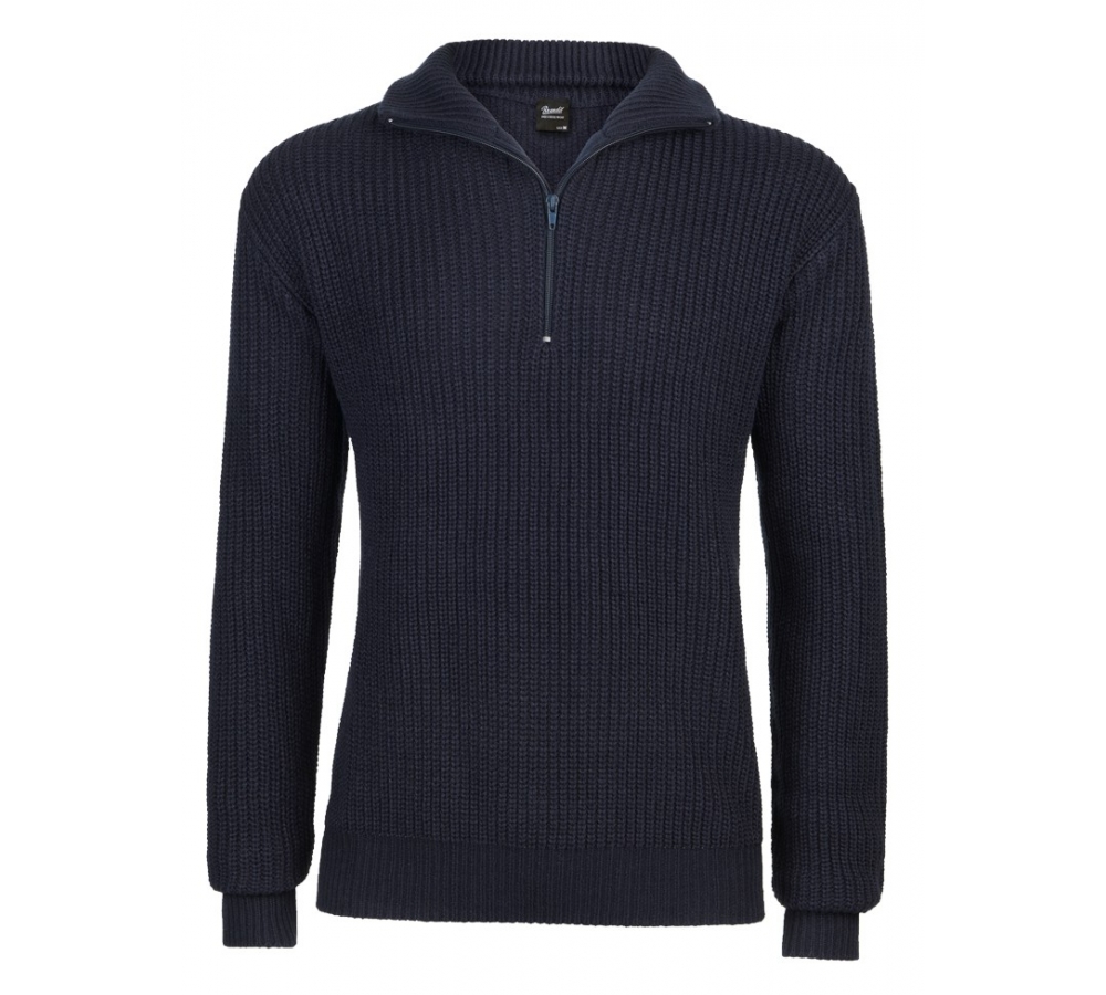Marynarski sweter Troyer granatowy