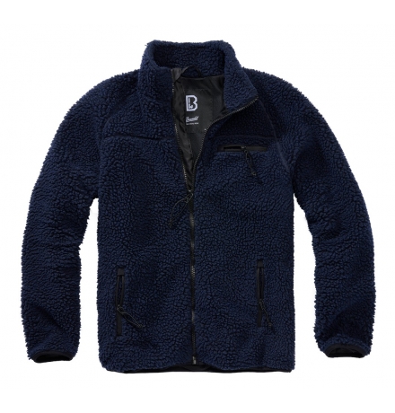 Veste Teddyfleece bleu marine