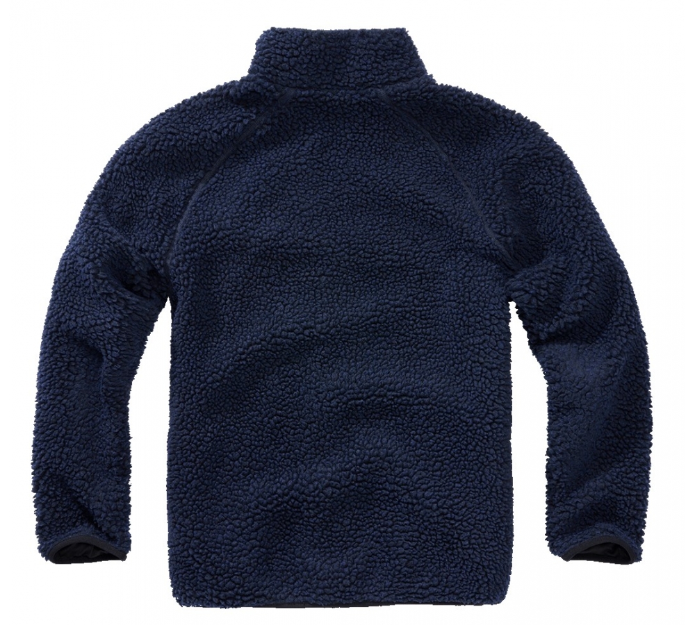 Veste Teddyfleece bleu marine