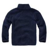 Veste Teddyfleece bleu marine