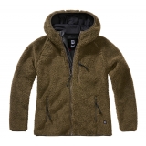 Women Teddyfleece Jacket Hooded olive