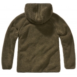 Women Teddyfleece Jacket Hooded olive