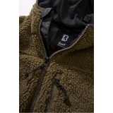 Women Teddyfleece Jacket Hooded olive