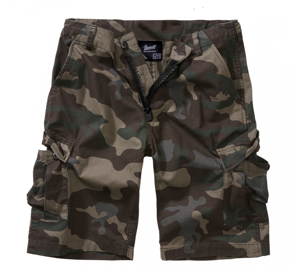 Short BDU Ripstop Enfant camouflage foncé