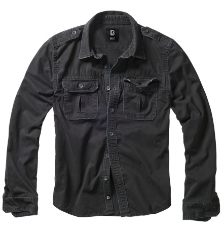 Vintage Shirt Long Sleeve schwarz