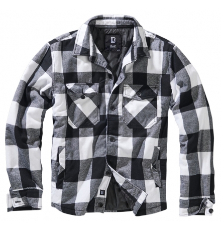Lumber Jacket weiß/schwarz