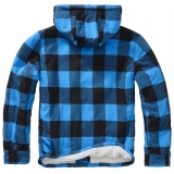 Lumber Jacket Hooded schwarz/blau
