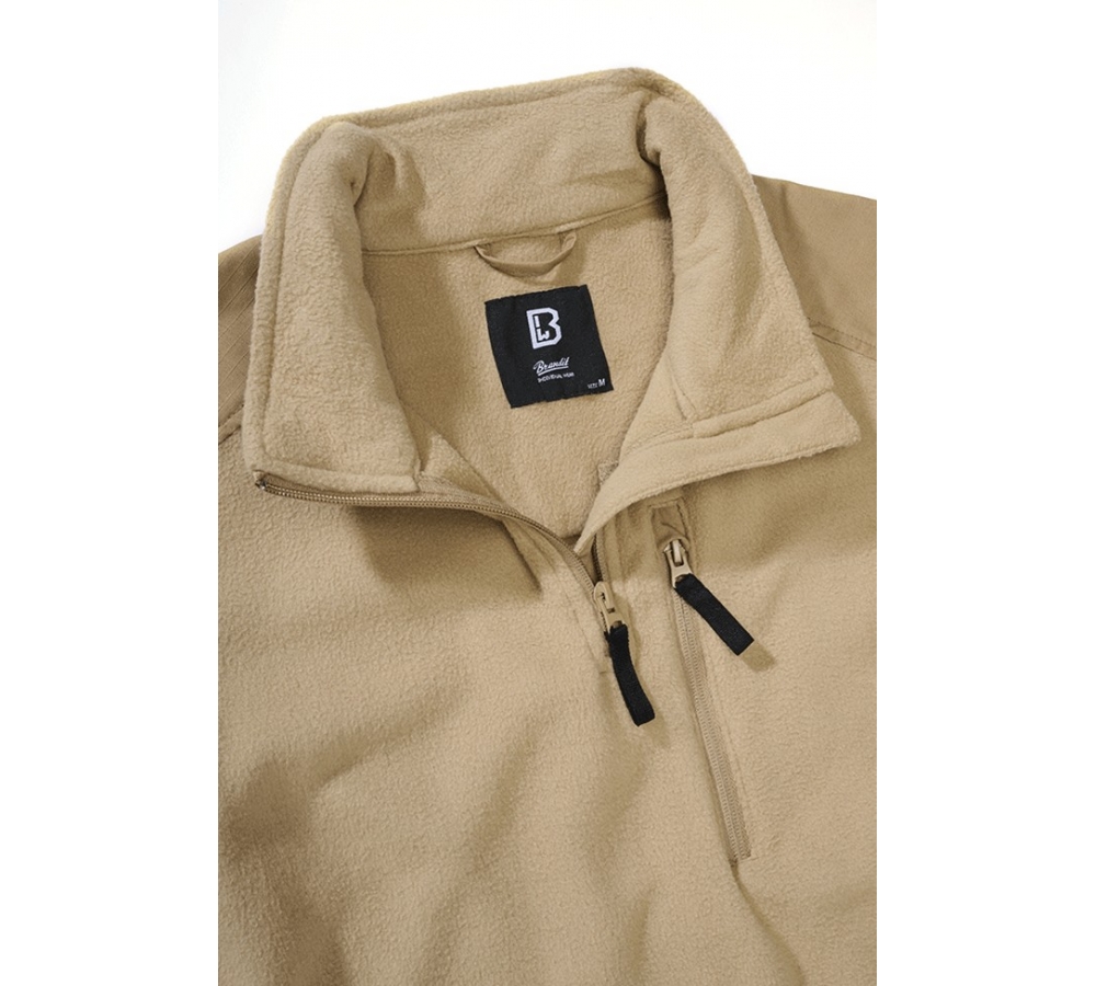 Fleece Troyer Ripstop camel
