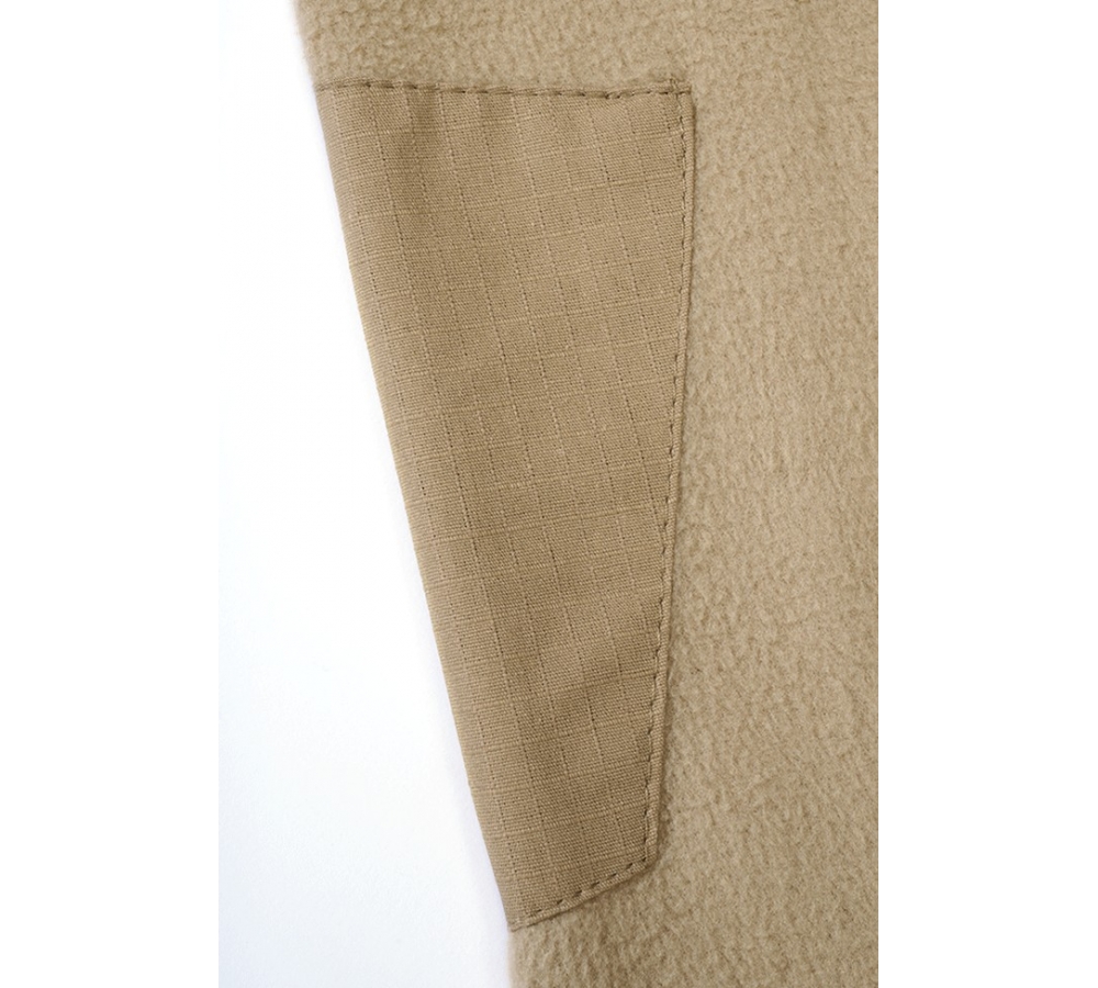 Fleece Troyer Ripstop camel