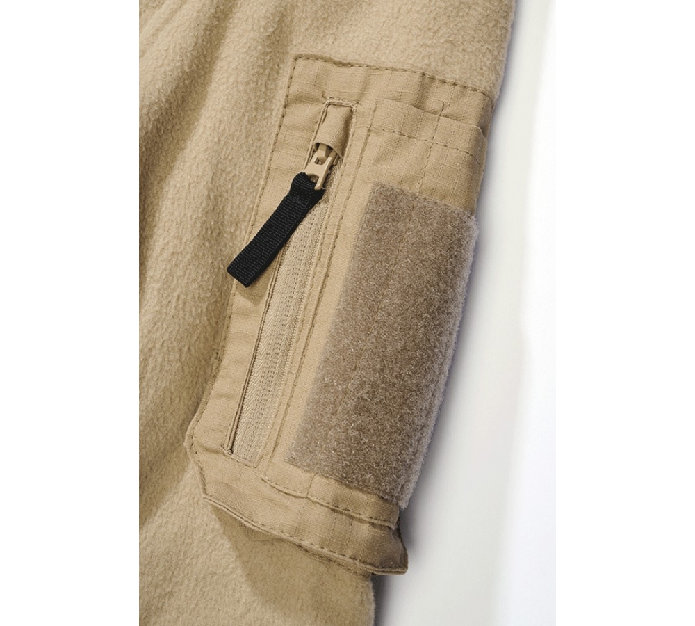 Fleece Troyer Ripstop camel