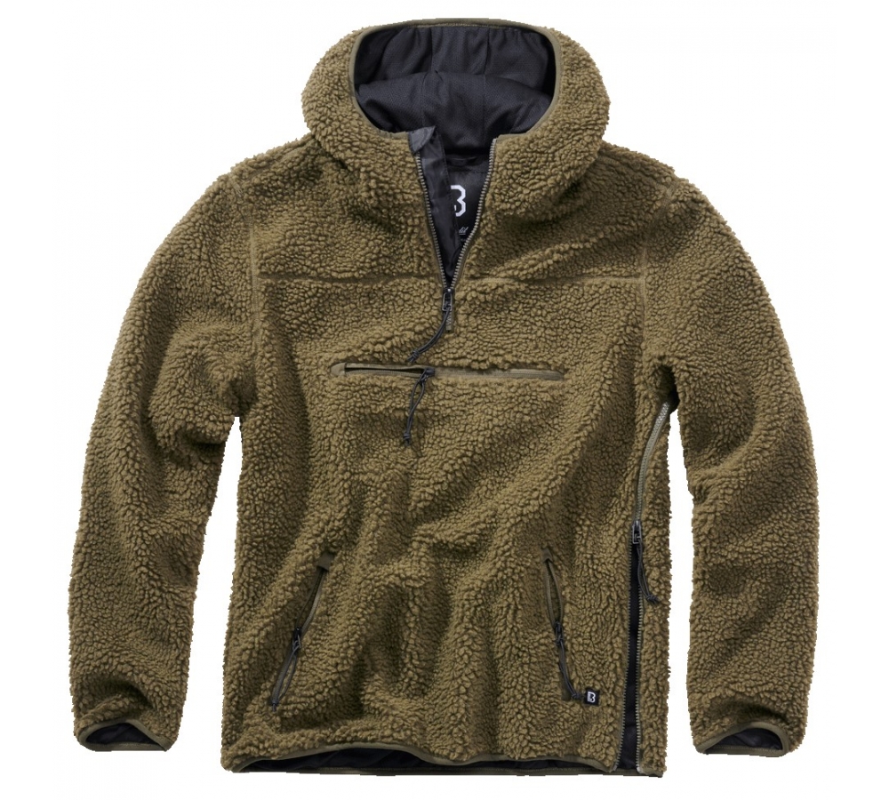 Pull Ouvrier Teddyfleece olive