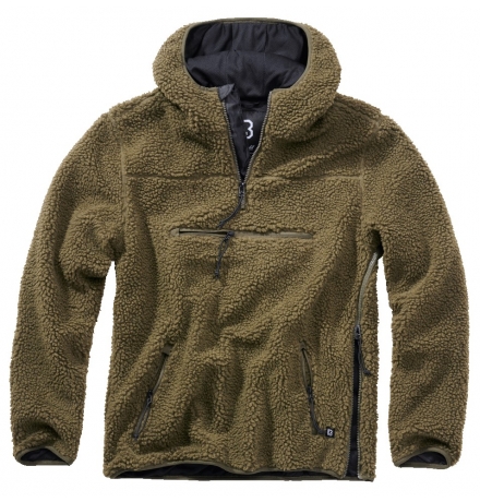 Pull Ouvrier Teddyfleece olive
