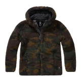 Women Teddyfleece Jacket Hooded woodland