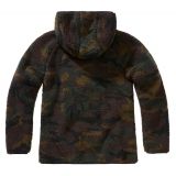 Women Teddyfleece Jacket Hooded woodland