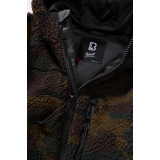 Women Teddyfleece Jacket Hooded woodland