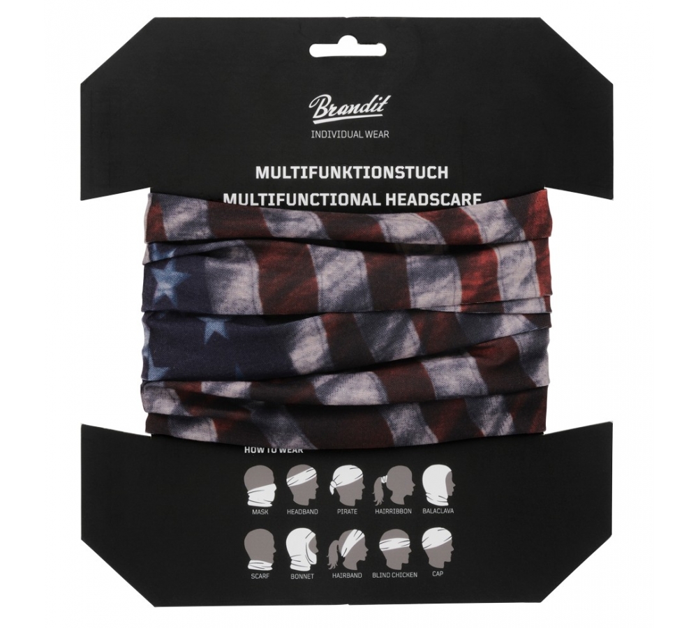 Multifunction Headgear Brandit (US flag print)