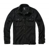 Jeff Fleece Shirt Long Sleeve schwarz