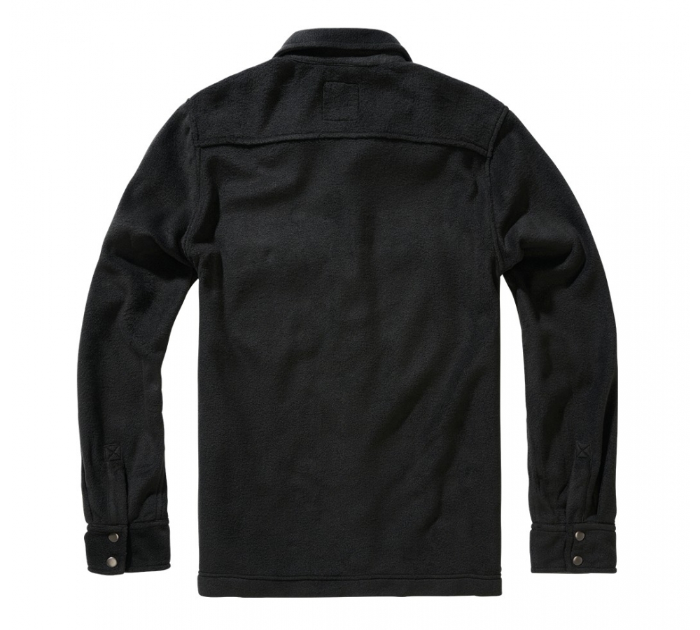 Jeff Fleece Shirt Long Sleeve schwarz