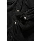 Jeff Fleece Shirt Long Sleeve schwarz