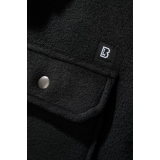 Jeff Fleece Shirt Long Sleeve schwarz