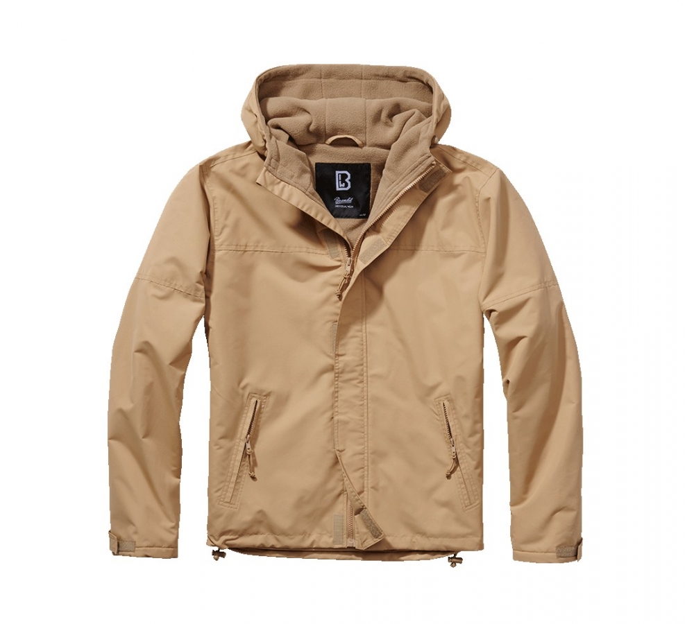 Frontzip Windbreaker camel