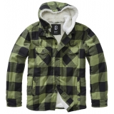 Lumber Jacket Hooded schwarz/oliv