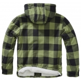 Lumber Jacket Hooded schwarz/oliv
