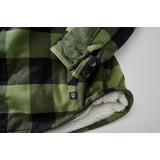 Lumber Jacket Hooded schwarz/oliv
