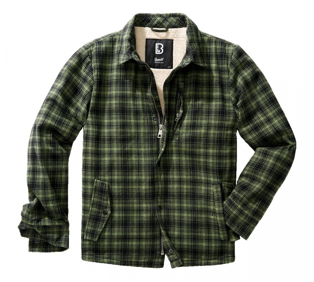 Classic Sherpa Jacket oliv-black check