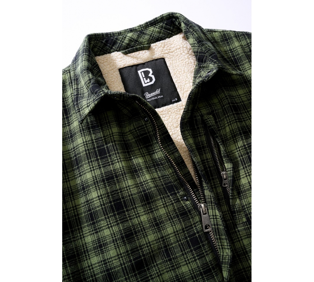 Classic Sherpa Jacket oliv-black check