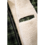 Classic Sherpa Jacket oliv-black check