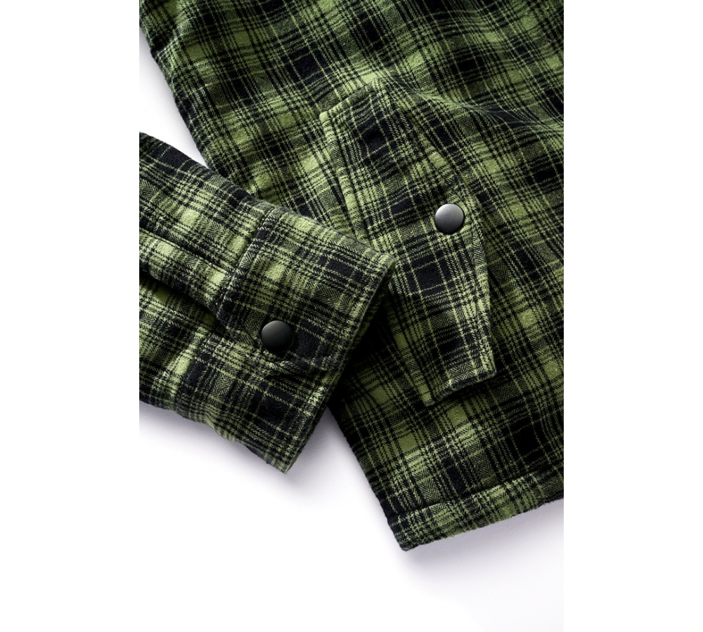 Classic Sherpa Jacket oliv-black check