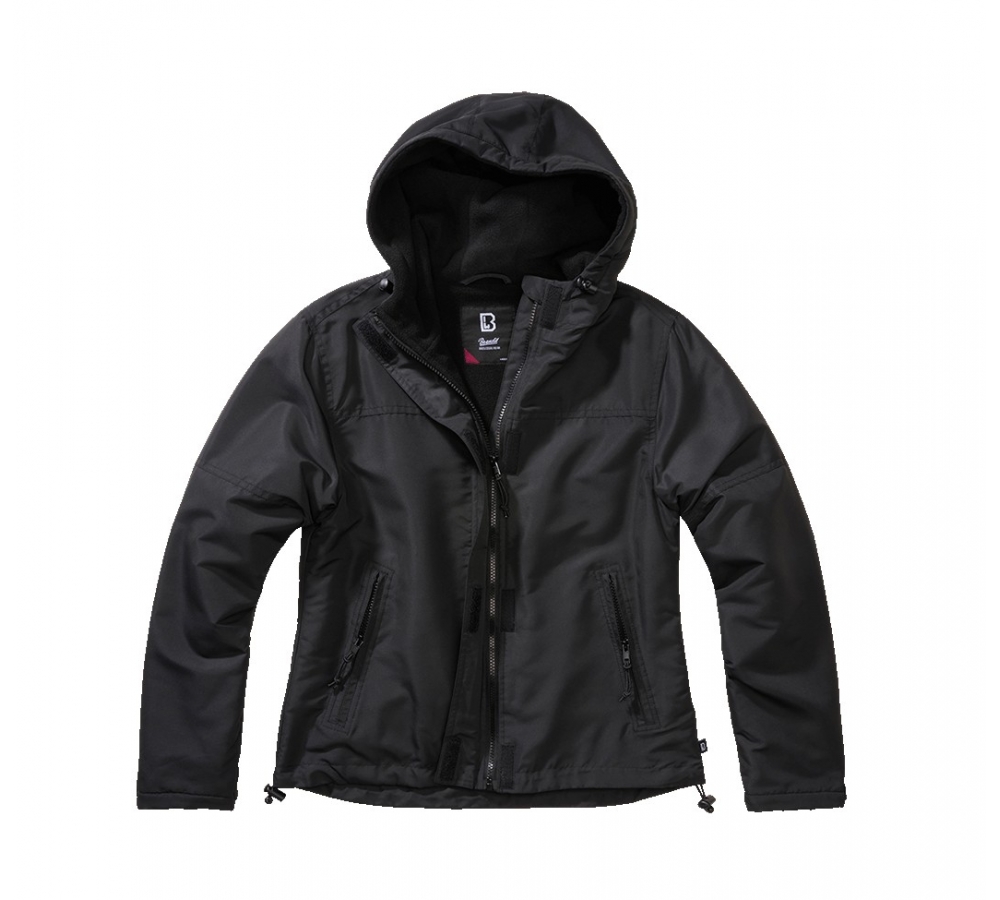 Women Frontzip Windbreaker schwarz