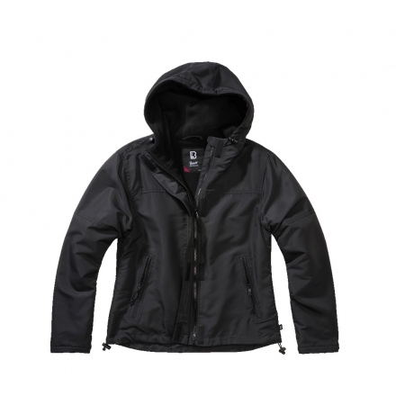 Women Frontzip Windbreaker schwarz