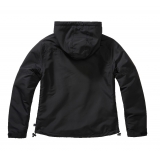 Women Frontzip Windbreaker schwarz