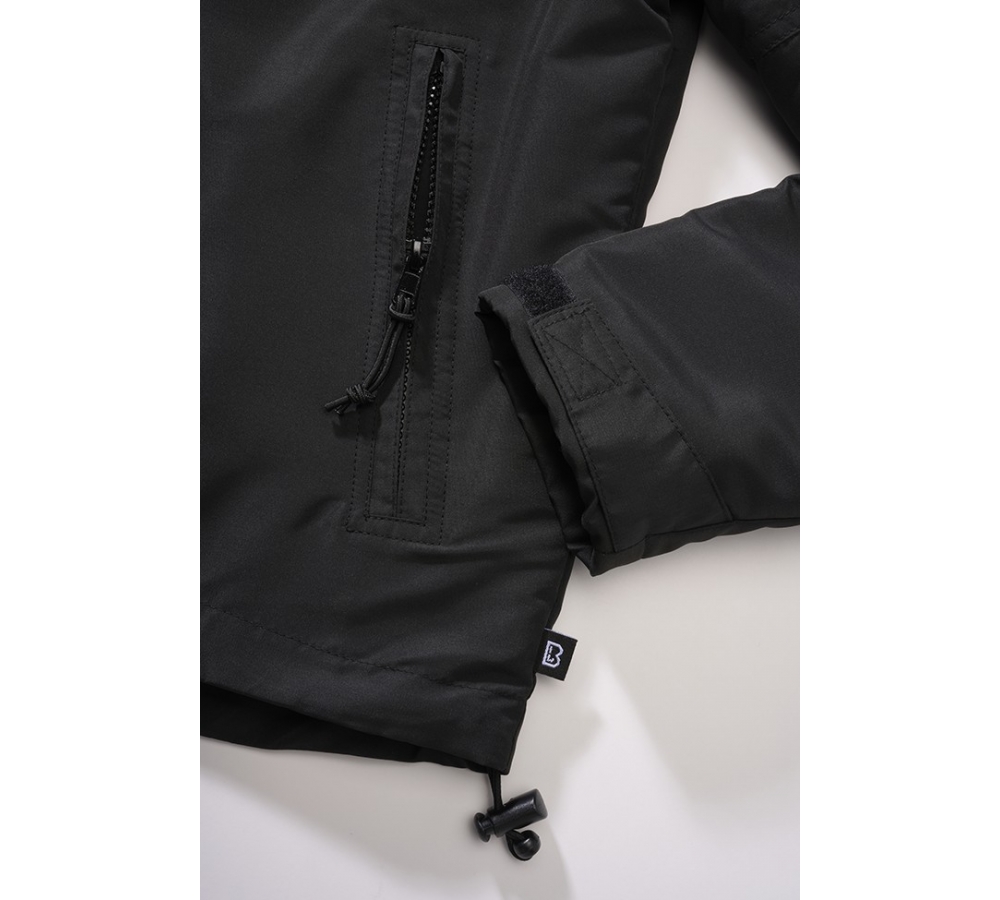 Women Frontzip Windbreaker schwarz
