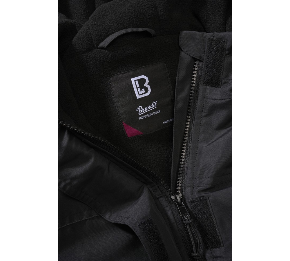 Women Frontzip Windbreaker schwarz
