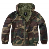 Coupe-vent Frontzip Été Enfant camouflage forêt