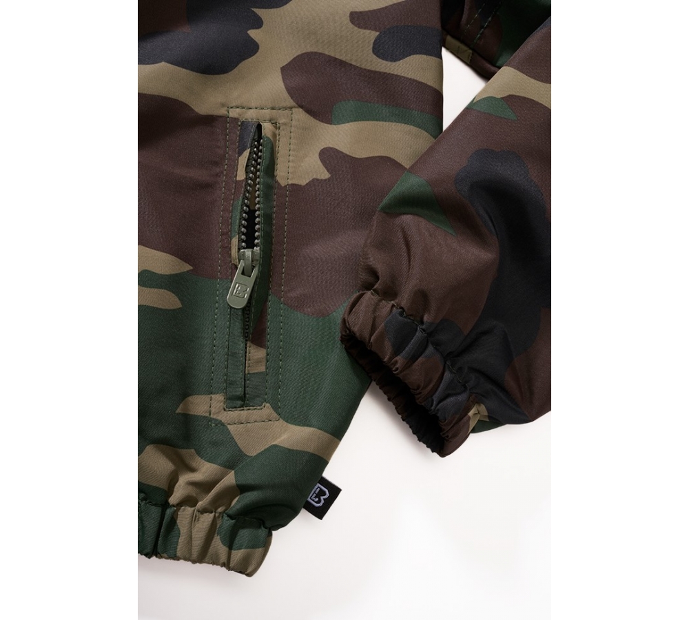 Coupe-vent Frontzip Été Enfant camouflage forêt