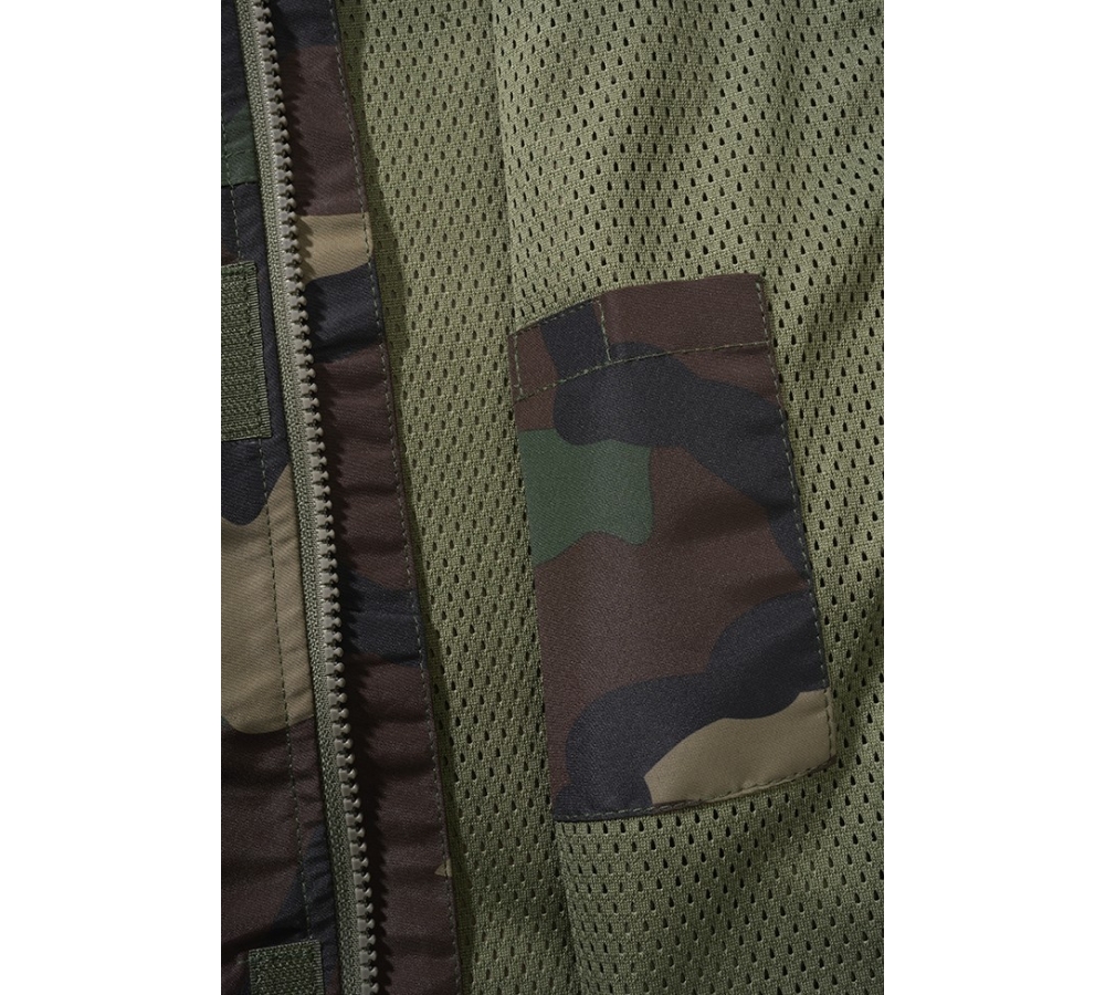 Coupe-vent Frontzip Été Enfant camouflage forêt