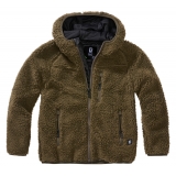 Kids Teddyfleece Jacket Hooded olive