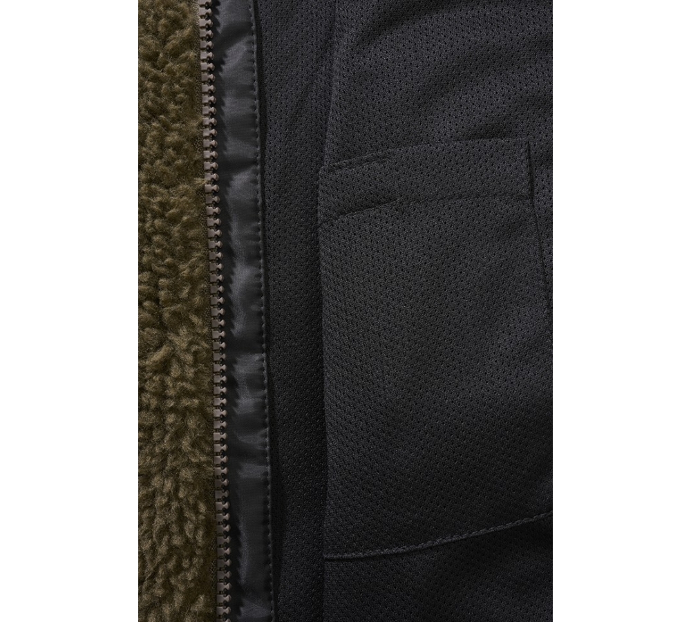 Kids Teddyfleece Jacket Hooded olive