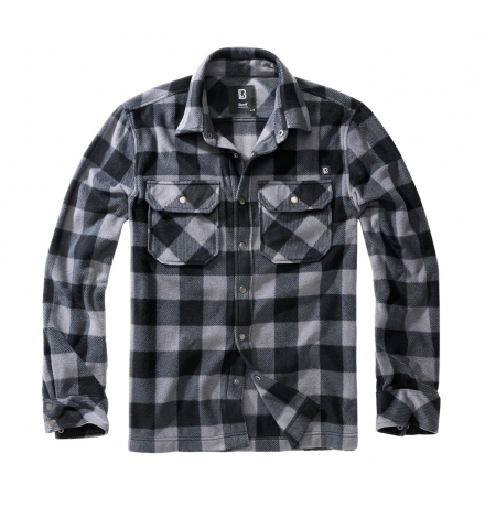 Jeff Fleece Shirt Long Sleeve black/grey