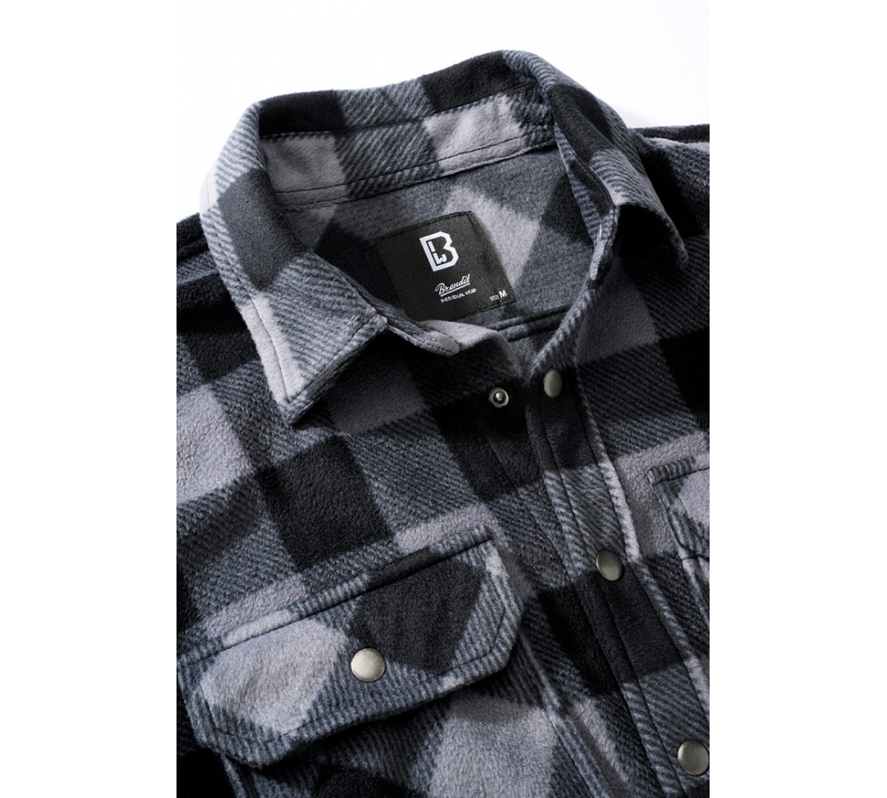 Jeff Fleece Shirt Long Sleeve black/grey